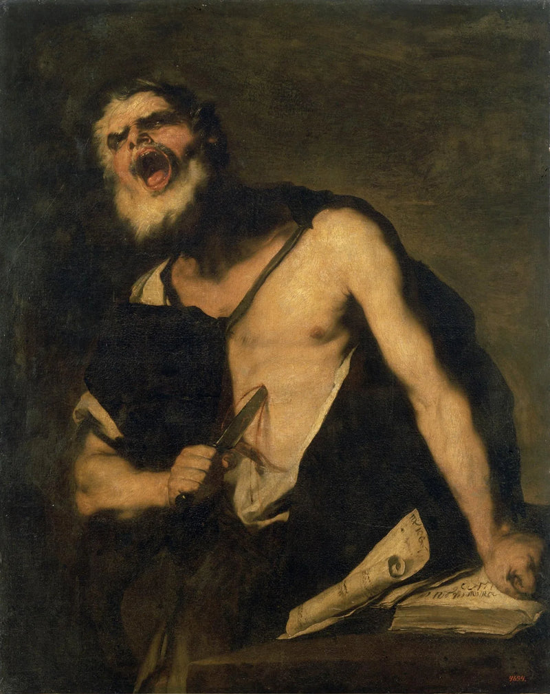 De dood van Cato van Utica - Luca Giordano