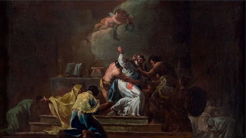 Dood van de heilige Albert van Jeruzalem - Francisco de Goya
