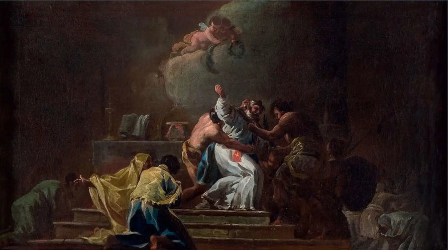 Dood van de heilige Albert van Jeruzalem - Francisco de Goya