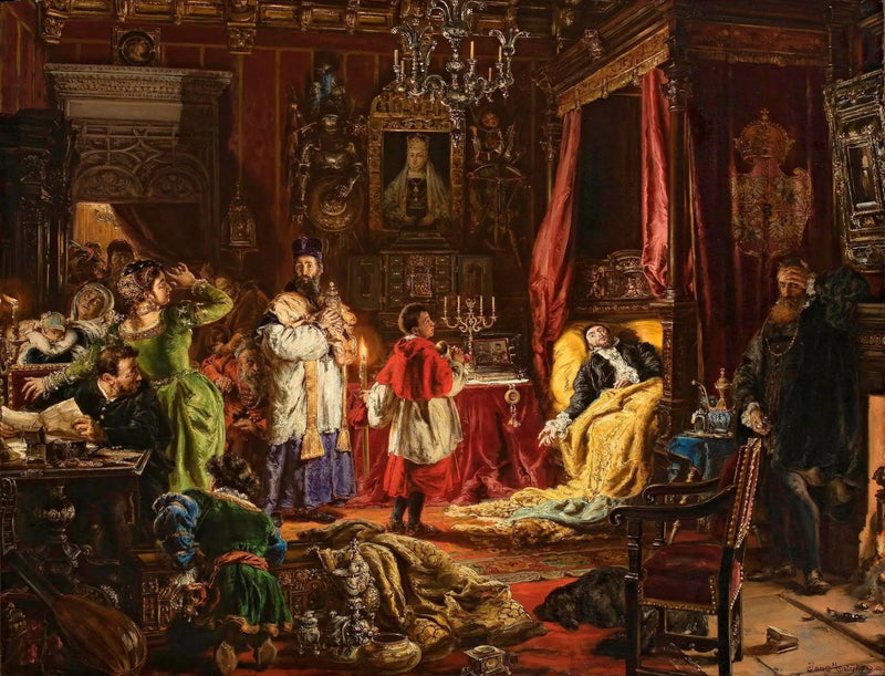 Dood van Sigismund August in Knyszyn in 1572 - Jan Matejko

Source:
Mort de Sigismond Auguste à Knyszyn en 1572 - Jan Matejko
