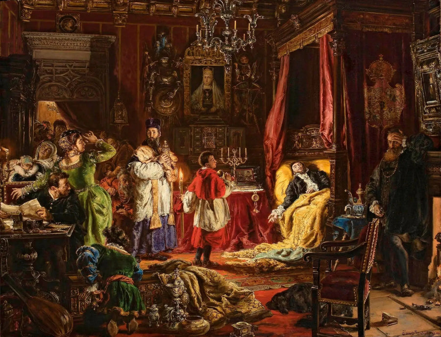 Dood van Sigismund August in Knyszyn in 1572 - Jan Matejko

Source:
Mort de Sigismond Auguste à Knyszyn en 1572 - Jan Matejko