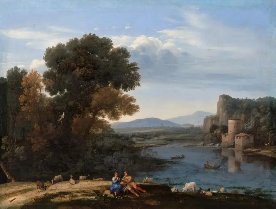 Moulin aan de Tiber - Claude Lorrain