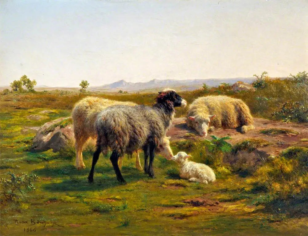 Moutons et agneau - Rosa Bonheur - Alpha Reproduction