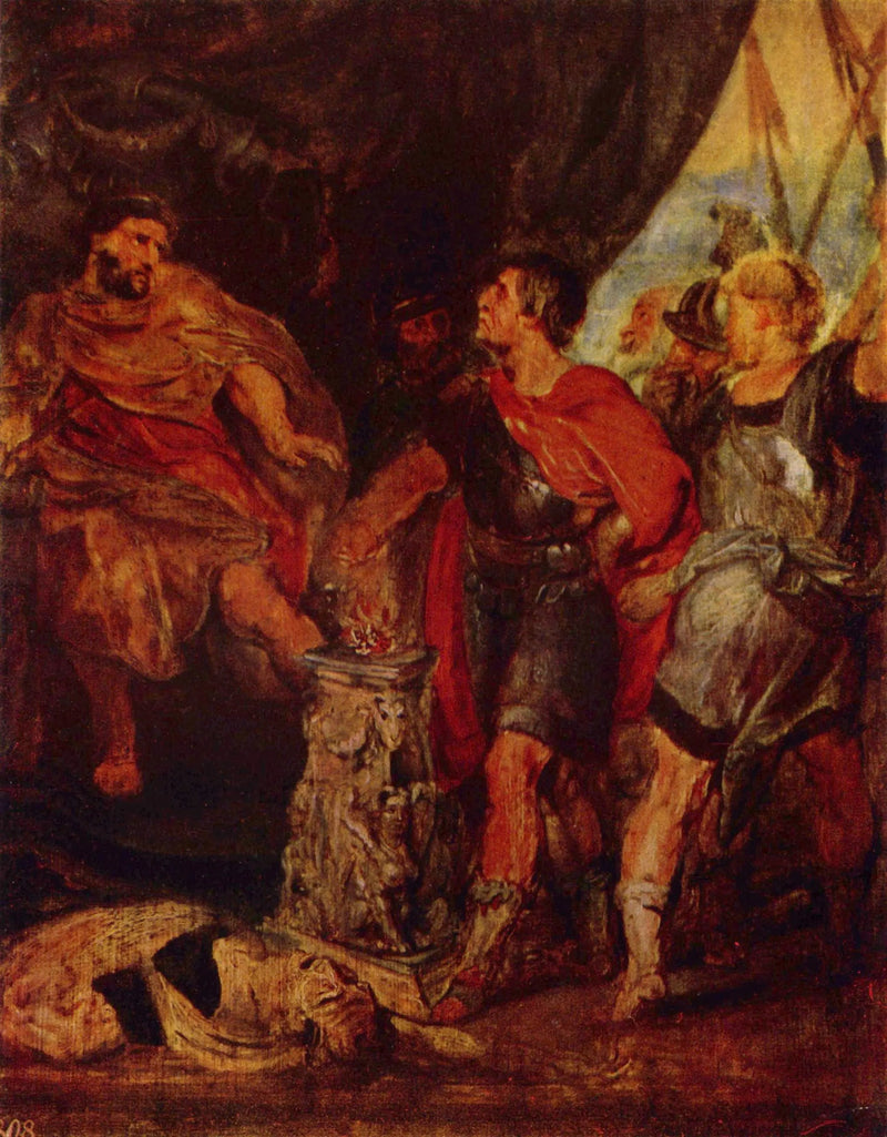 Mucius Scaevola vóór Lars Porsenna - Peter Paul Rubens