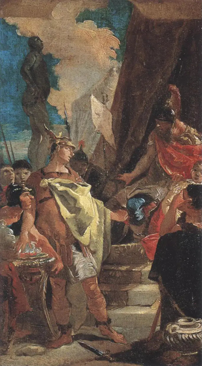 Mucius Scaevola en Porsenna - Giovanni Battista Tiepolo