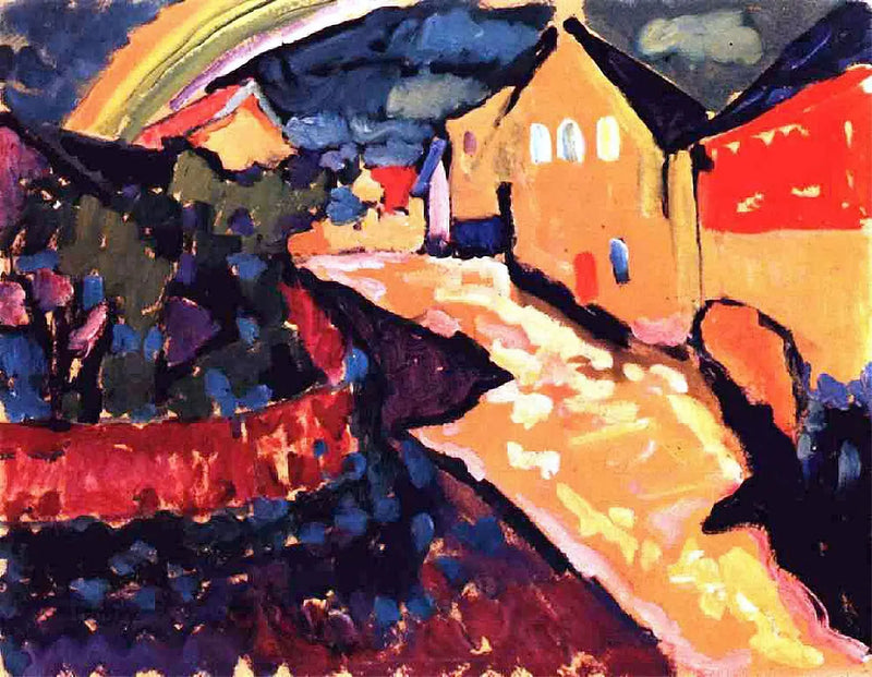 Murnau met regenboog - Vassily Kandinsky
