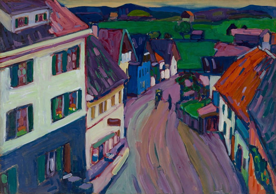 Murnau - Uitzicht vanuit het raam van de Griesbräu - Vassily Kandinsky