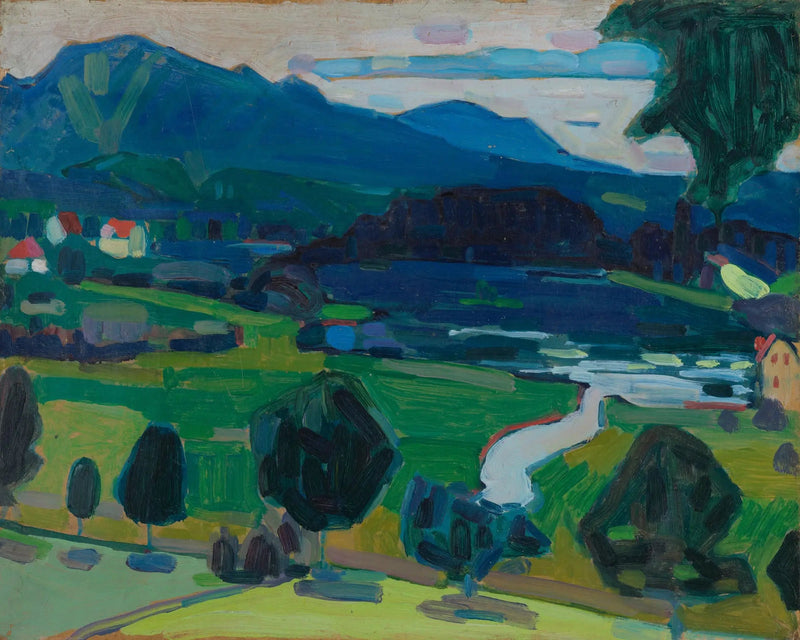 Murnau - Uitzicht op de Staffelsee - Vassily Kandinsky