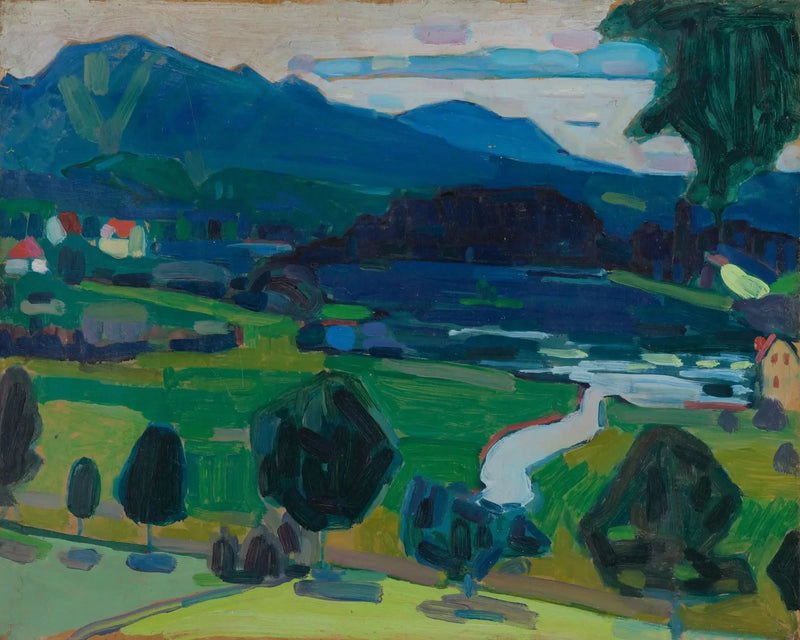 Murnau - Uitzicht op de Staffelsee - Vassily Kandinsky