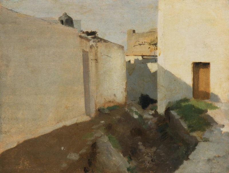 Witte muren in de zon, Marokko - John Singer Sargent