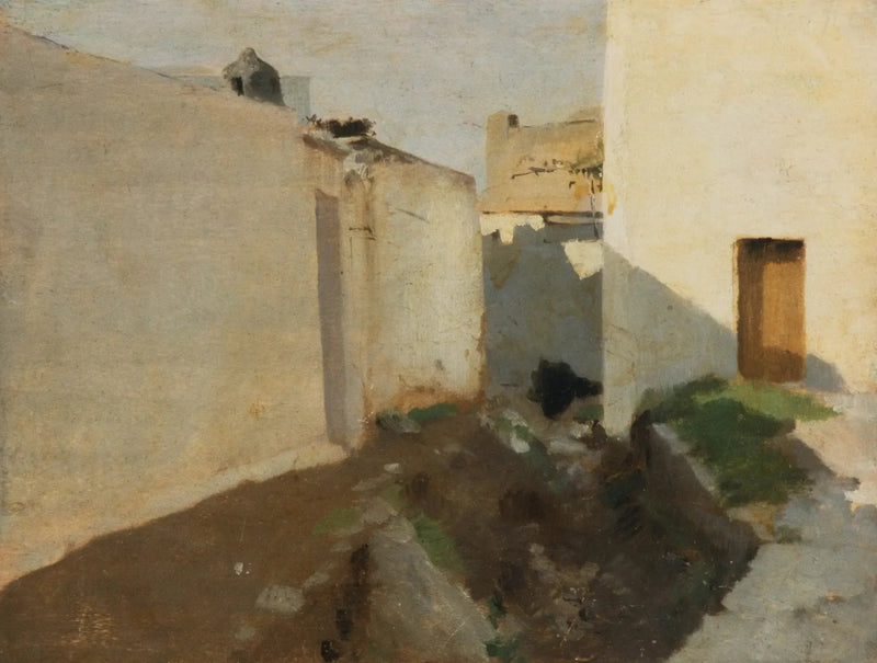 Witte muren in de zon, Marokko - John Singer Sargent