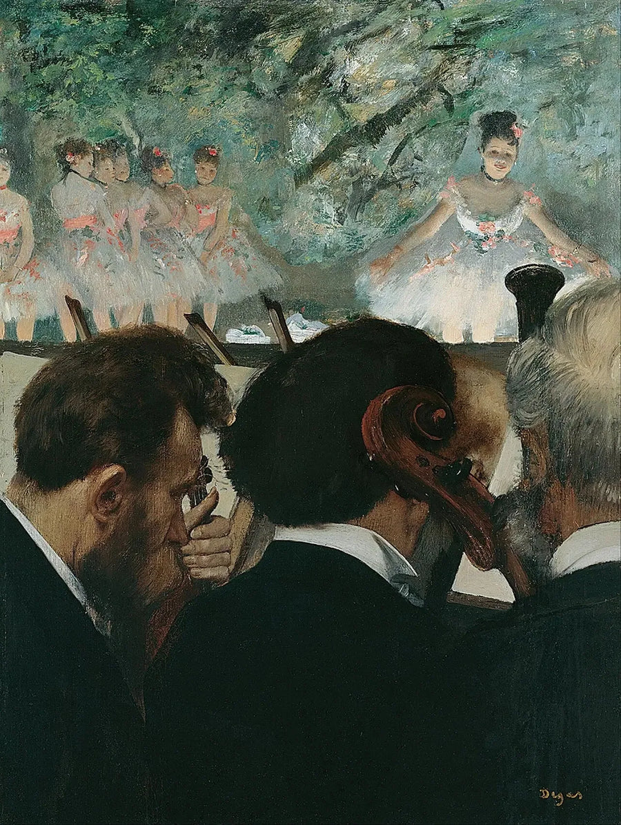 Muzikanten in het orkest - Edgar Degas