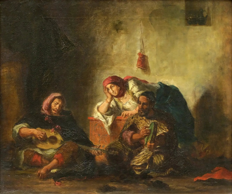 Joodse muzikanten van Mogador - Eugène Delacroix