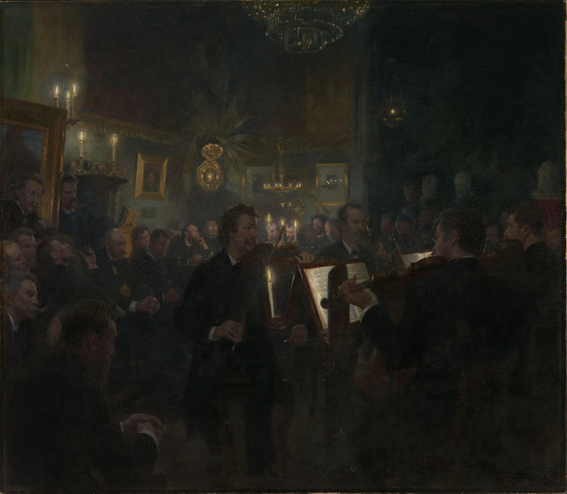 Muziek in de studio - Peder Severin Krøyer