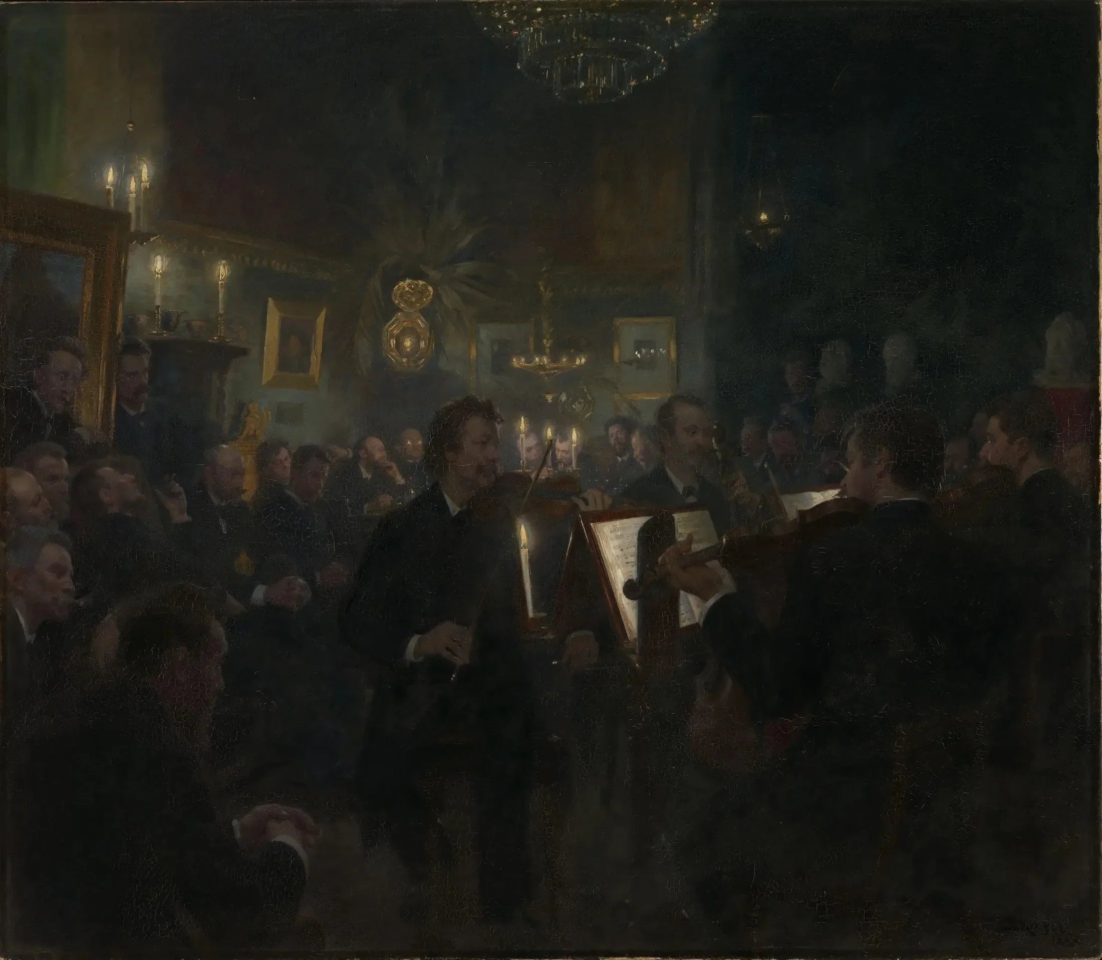 Musique en studio - Peder Severin Krøyer image 1 copie de tableau peinte à la main
