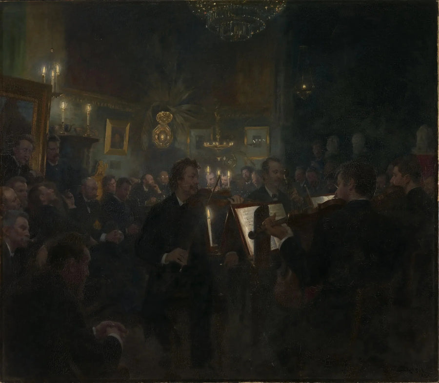 Muziek in de studio - Peder Severin Krøyer