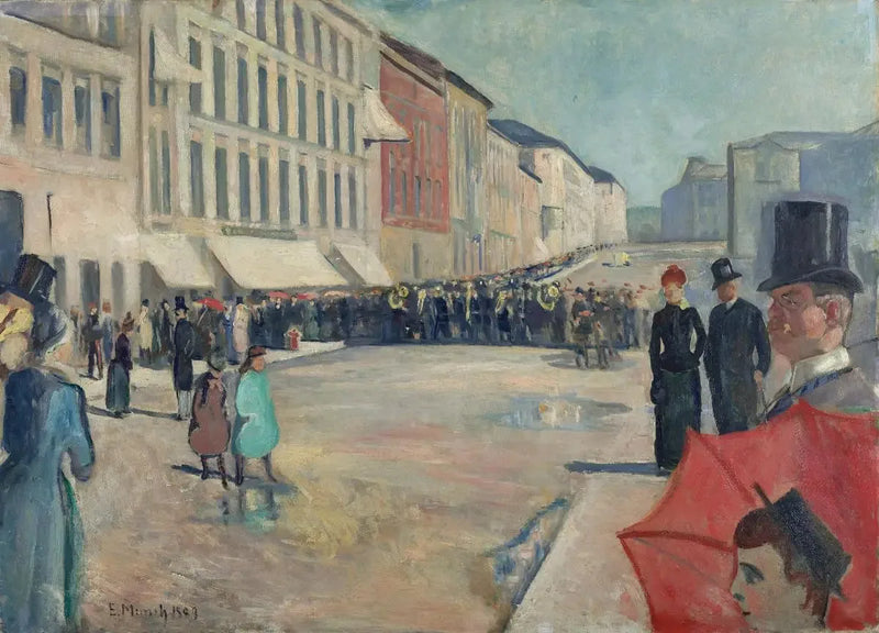Muziek op Karl Johan - Edvard Munch