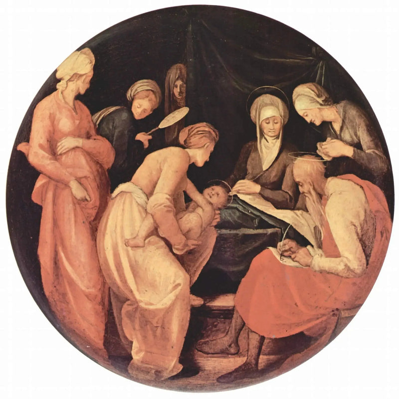 Geboorte van Johannes de Doper - Pontormo