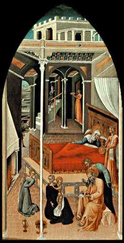Geboorte van Johannes de Doper - Giovanni di Paolo