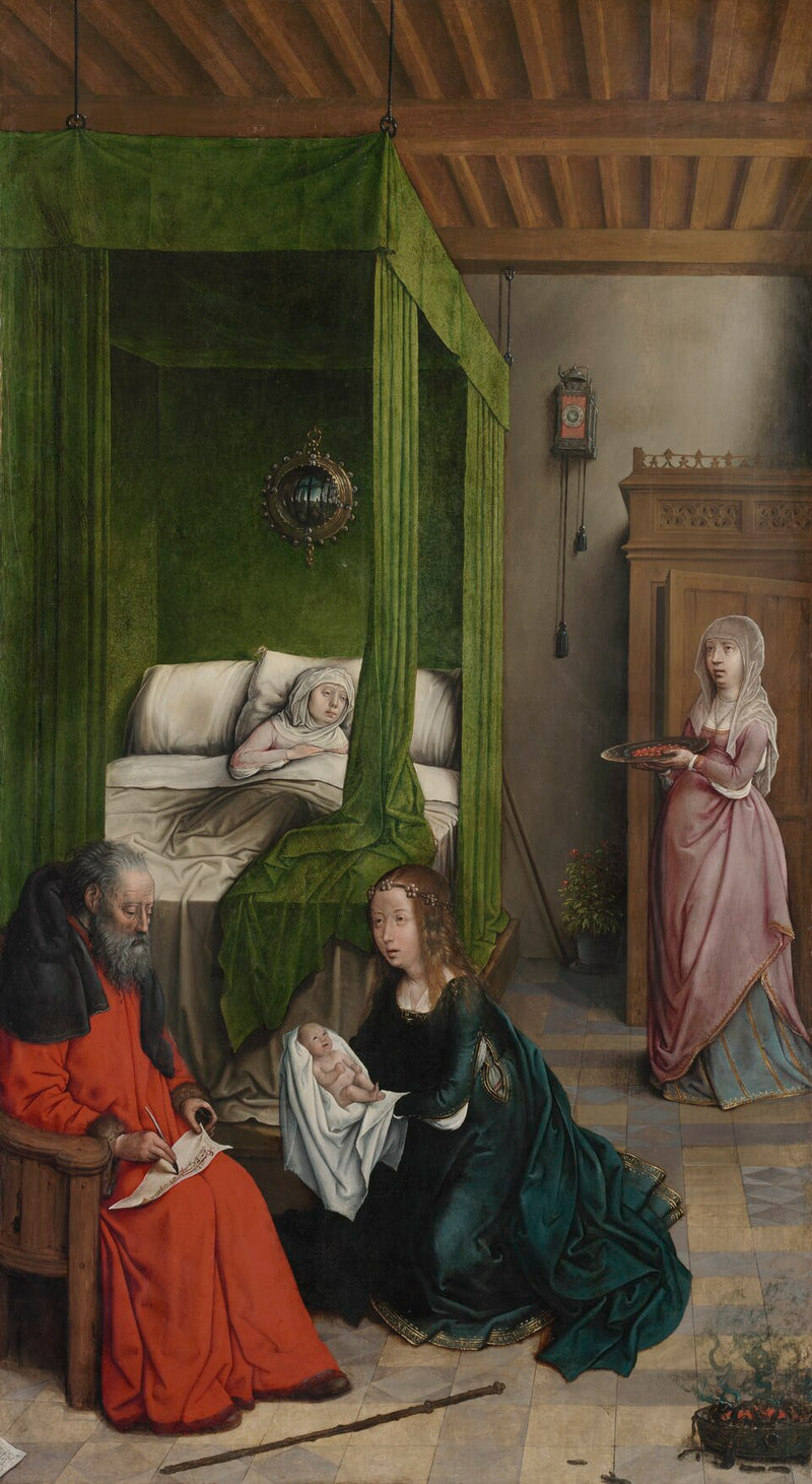 Geboorte van Johannes de Doper - Juan de Flandes