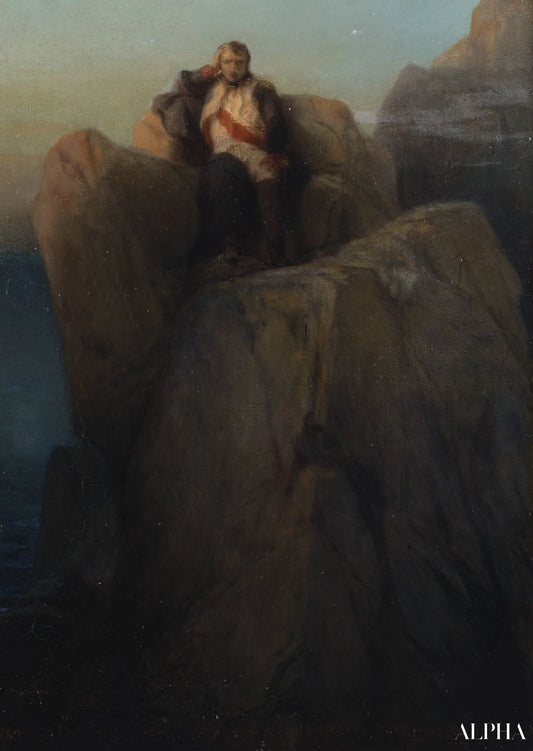 Napoléon op Sint-Helena - Paul Delaroche - Reproducties van schilderijen en hoogwaardige schilderkunst