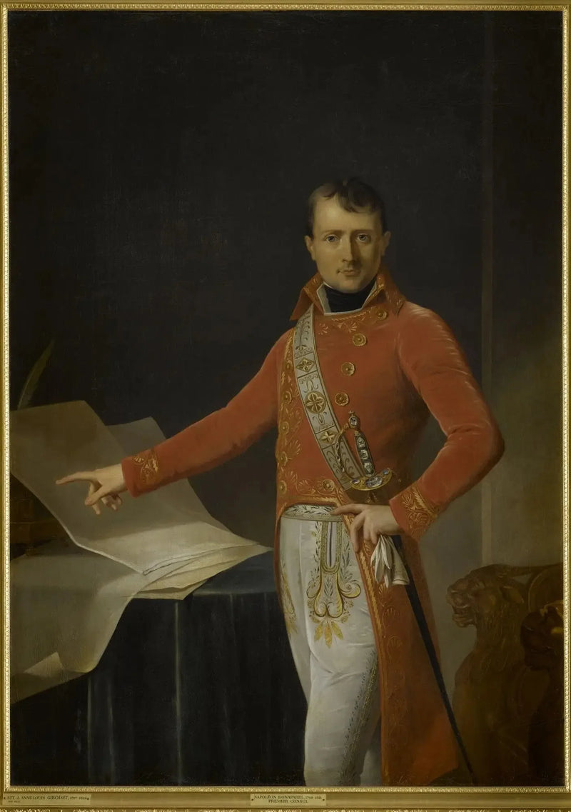 Napoléon Bonaparte toen Eerste Consul - Anne-Louis Girodet

Source:
Napoléon Bonaparte alors Premier Consul - Anne-Louis Girodet