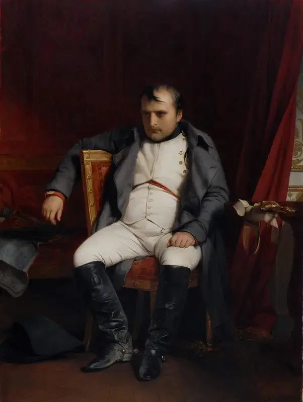Napoleon I in Fontainebleau op 31 maart 1814 - Paul Delaroche

Source:
Napoléon Ier à Fontainebleau le 31 mars 1814 - Paul Delaroche