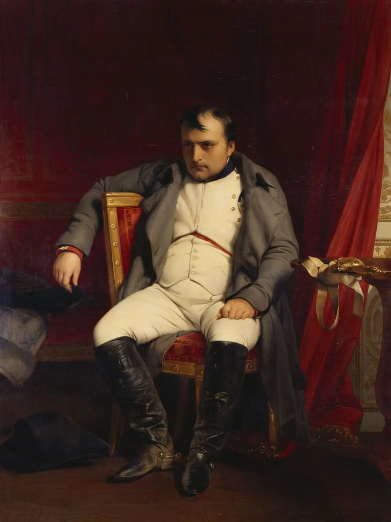 Napoleon I in Fontainebleau op 31 maart 1814 - Paul Delaroche

Source:
Napoléon Ier à Fontainebleau le 31 mars 1814 - Paul Delaroche