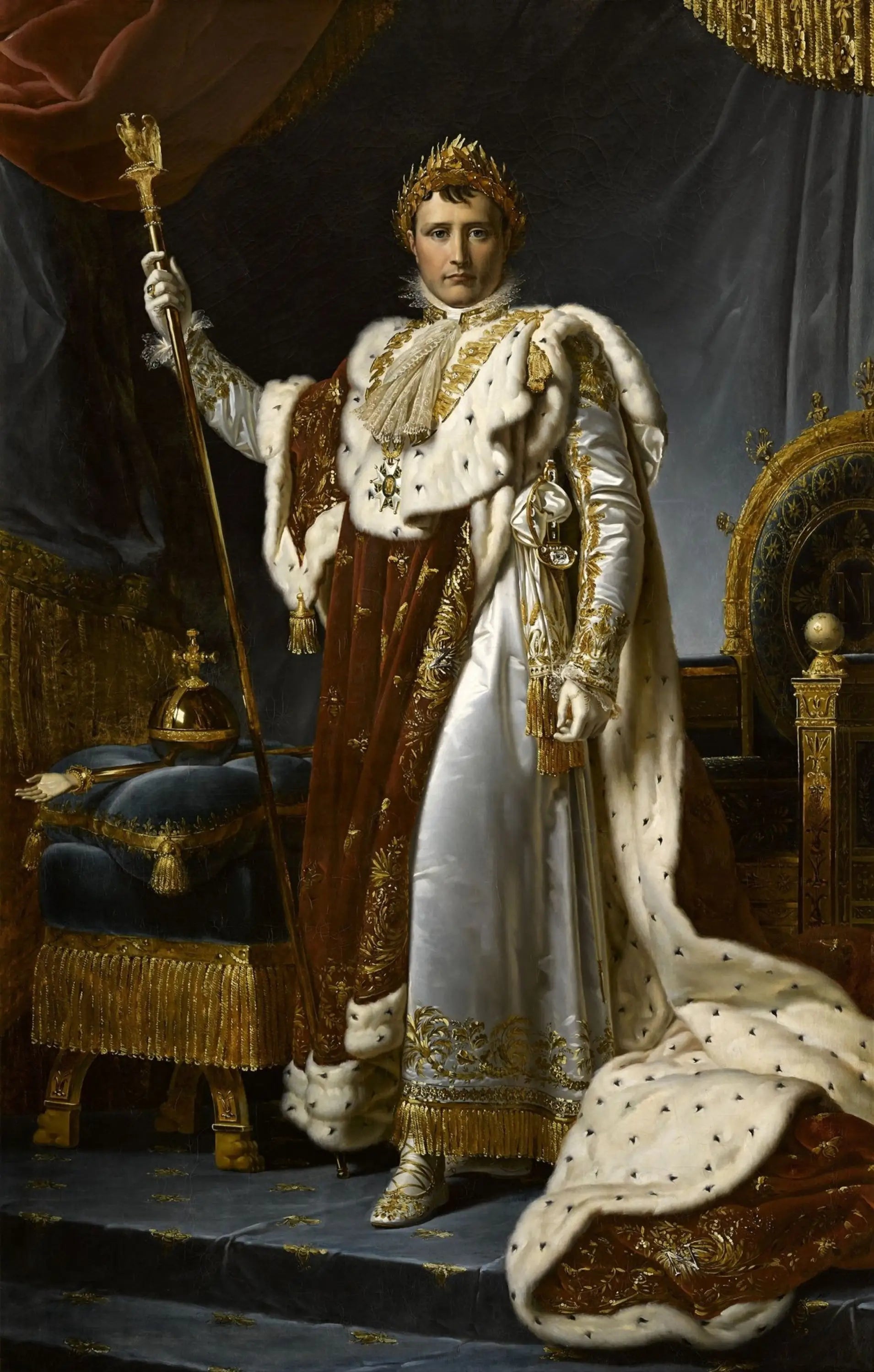 Napoléon Ier en costume du Sacre - François Gérard image 2 copie peinte à la main à l’huile