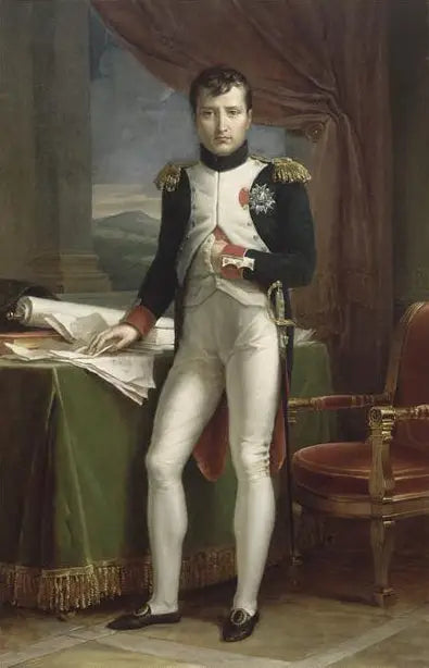 Napoléon I in uniform van kolonel van de grenadiers te voet van de Garde - François Gérard

Source:
Napoléon Ier en uniforme de colonel des grenadiers à pied de la Garde - François Gérard