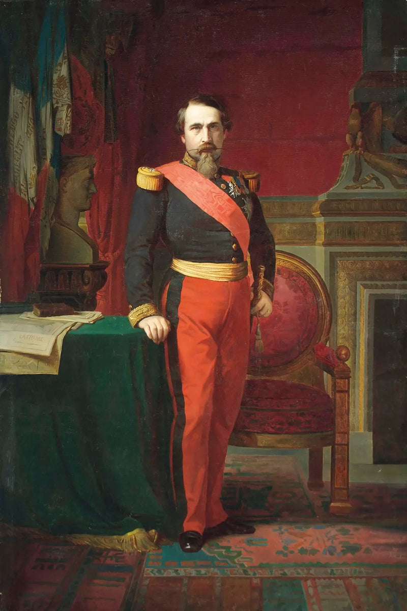 Napoleon III, keizer van de Fransen - Hippolyte Flandrin