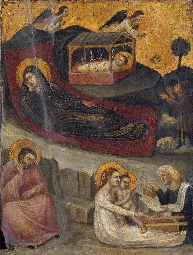 Nativiteit en Aankondiging aan de herders - Pietro da Rimini