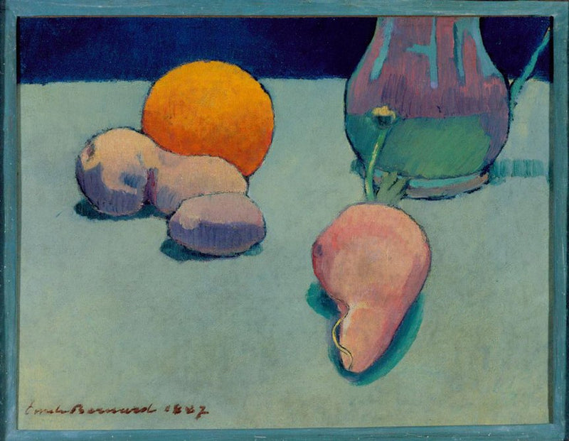 Stilleven met sinaasappel en kan - Émile Bernard