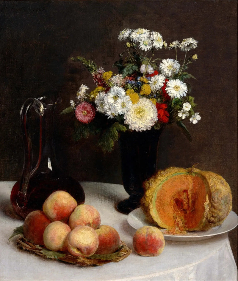 Stilleven met karaf, bloemen en fruit - Henri Fantin-Latour

Source:
Nature morte à la carafe, aux fleurs et aux fruits - Henri Fantin-Latour