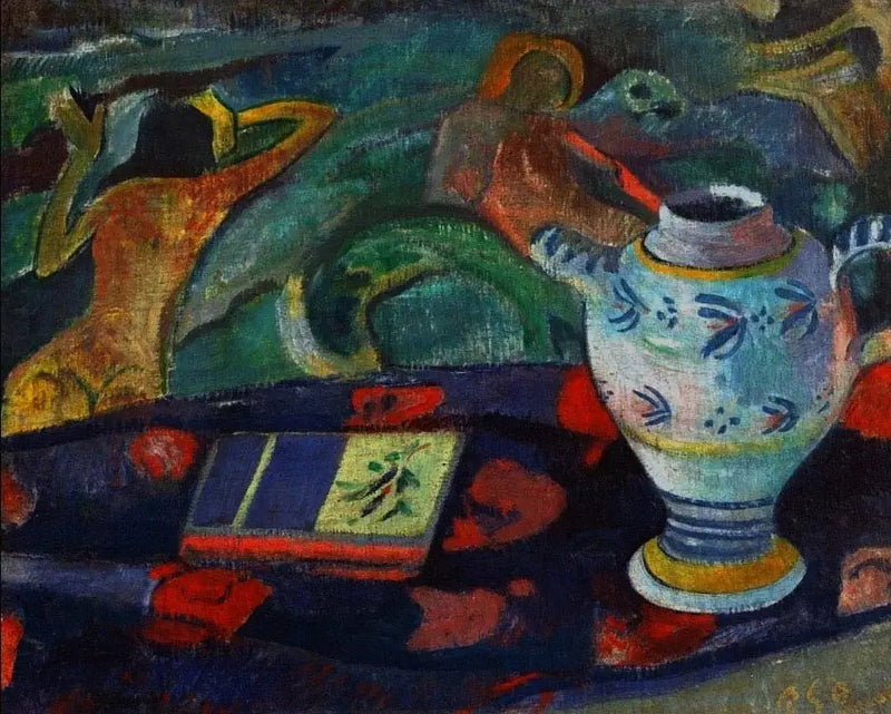 Stilleven met de kruik van Quimper - Paul Gauguin