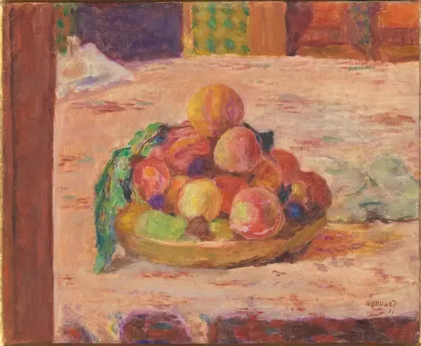 Stilleven: bord en fruit - Pierre Bonnard