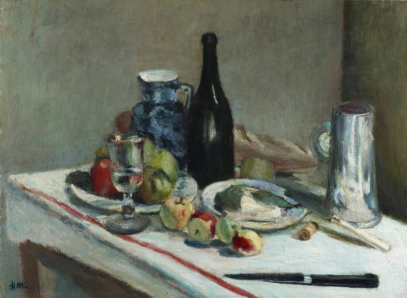 Stilleven met zwart mes - Henri Matisse