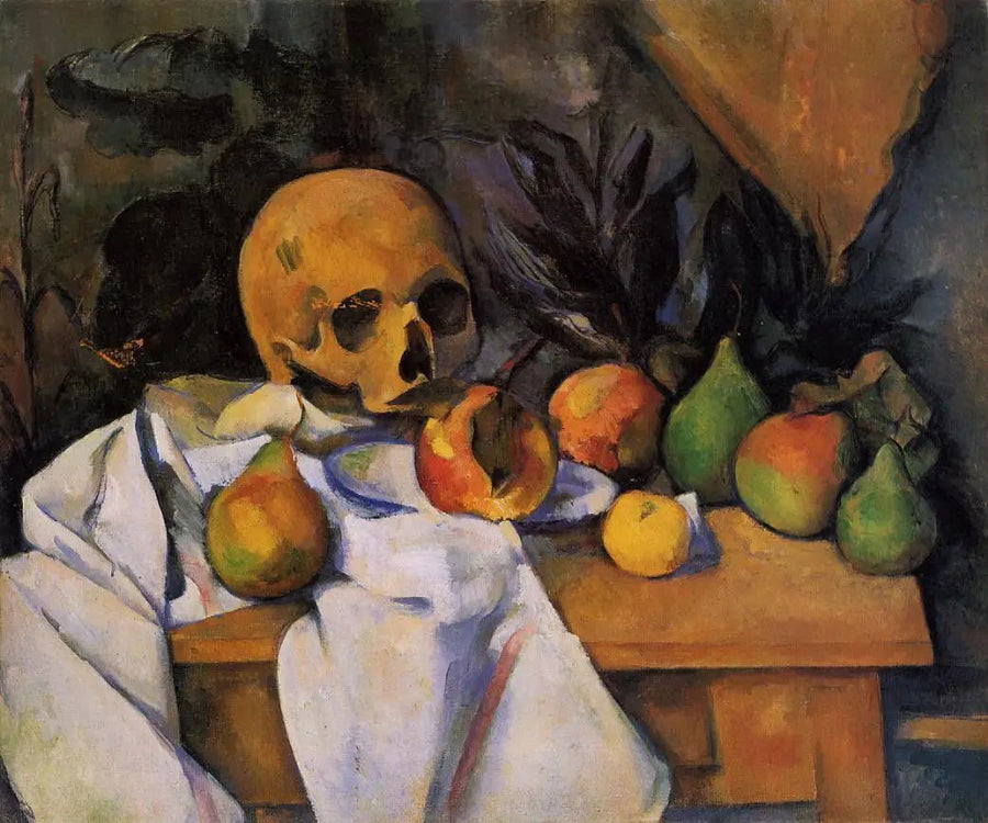 Stilleven met schedel - Paul Cézanne