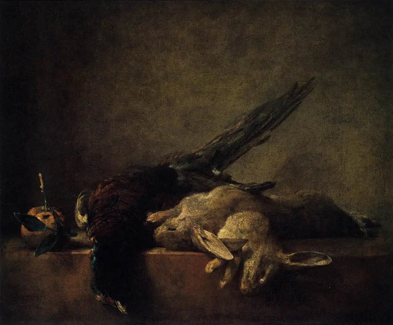 Stilleven met wild - Jean Simeón Chardin