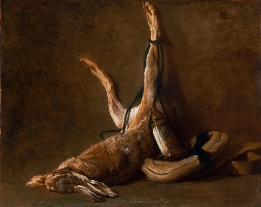 Stilleven met haas - Jean Simeón Chardin