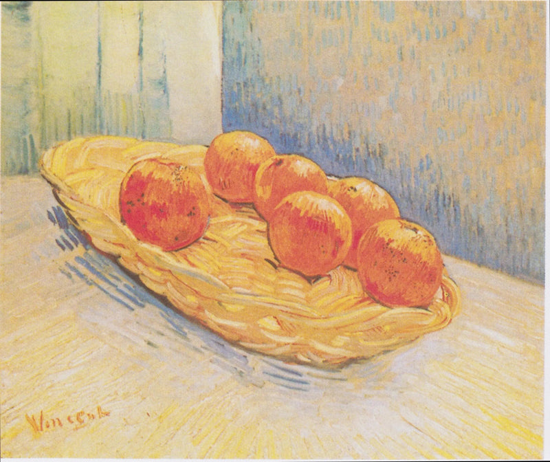 Stilleven met mand sinaasappels - Vincent van Gogh