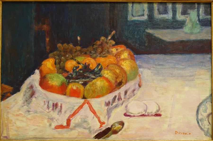 Stilleven met fruitmand - Pierre Bonnard
