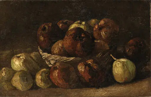 Stilleven met mand appels - Vincent van Gogh