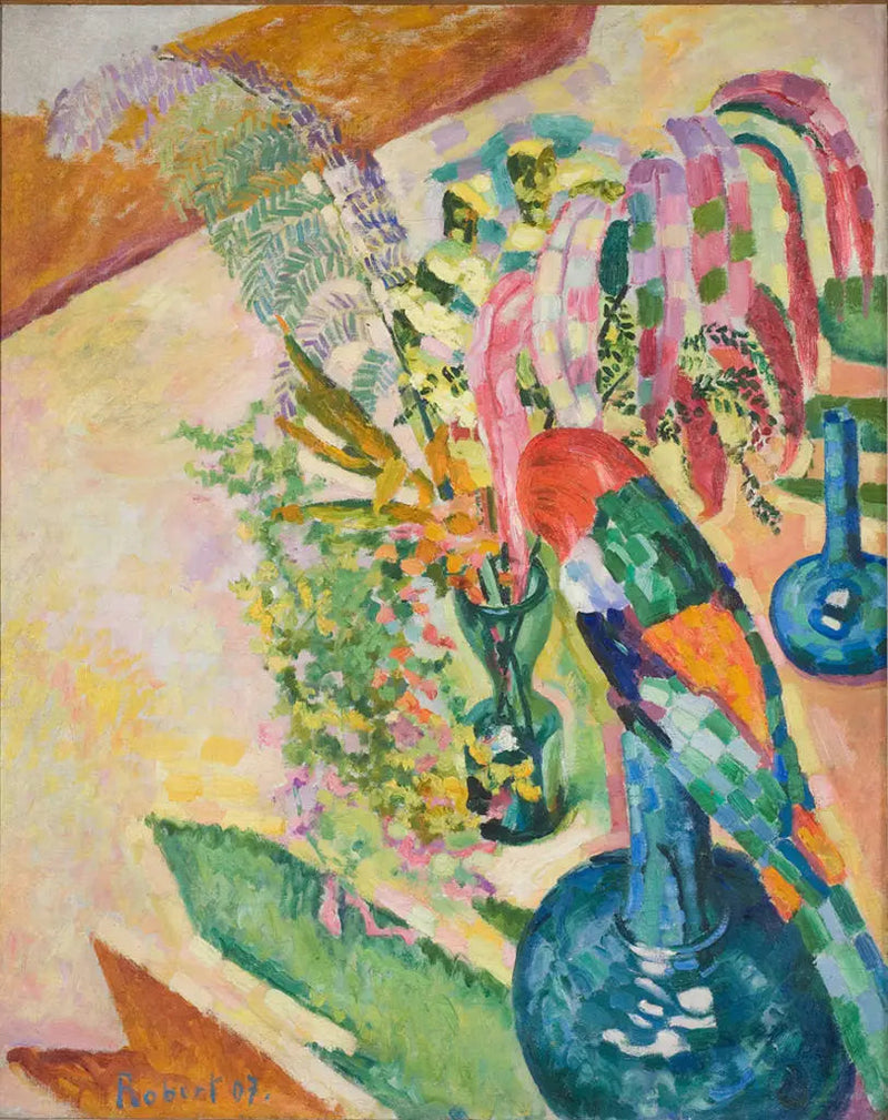 Stilleven met papegaai - Robert Delaunay
