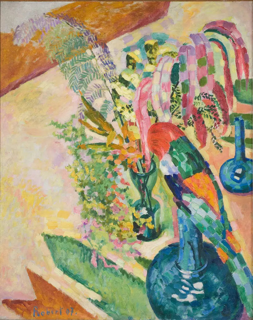 Stilleven met papegaai - Robert Delaunay