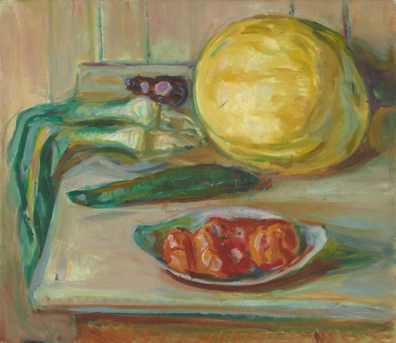 Stilleven met pompoen en andere groenten - Edvard Munch