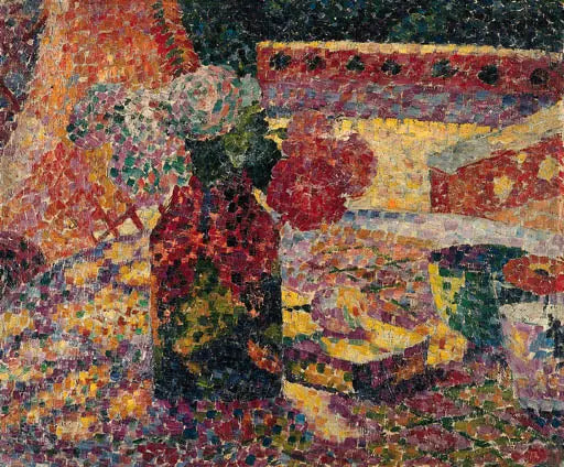 Stilleven met bloemenvaas - Robert Delaunay