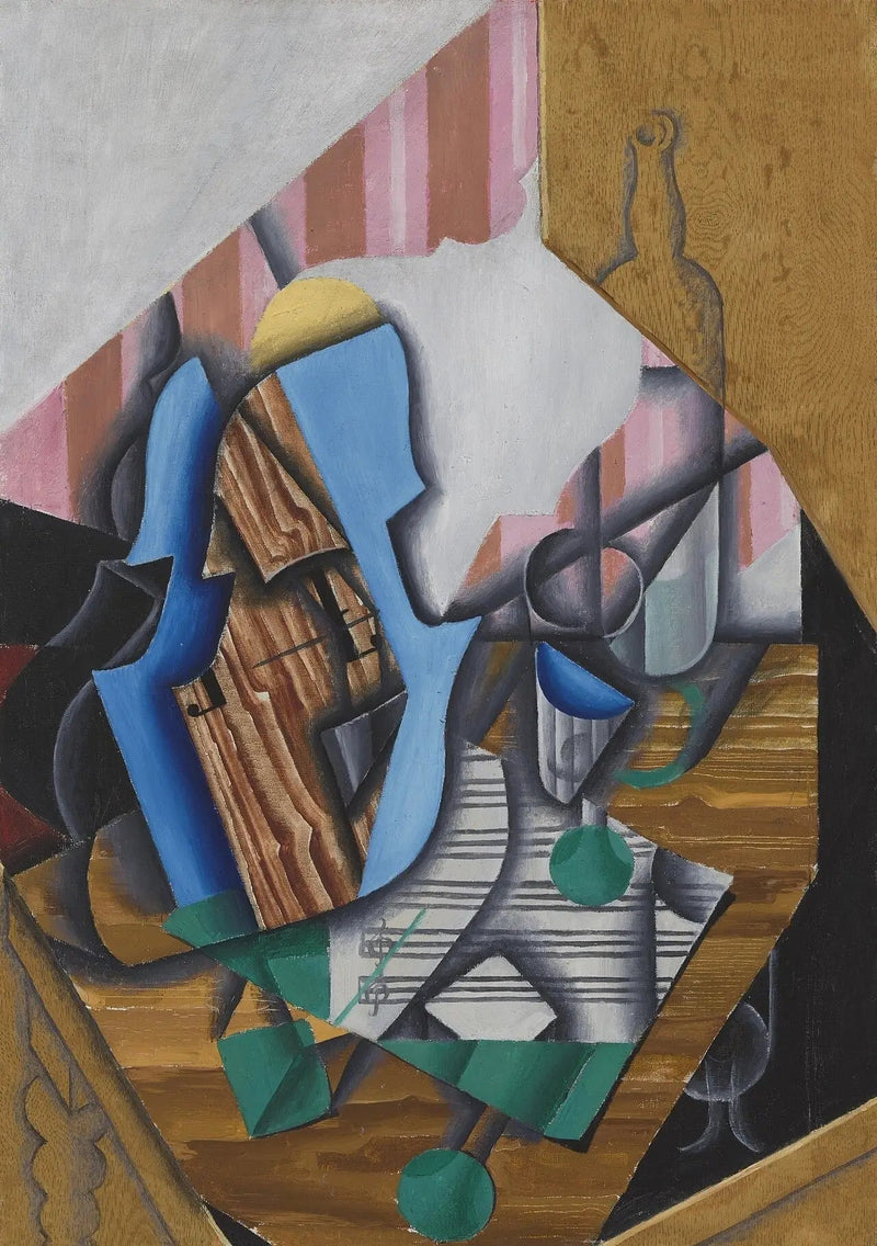 Natuurgetuigenis met viool en partituur - Juan Gris