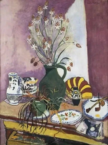 Stilleven met asfodelen - Henri Matisse