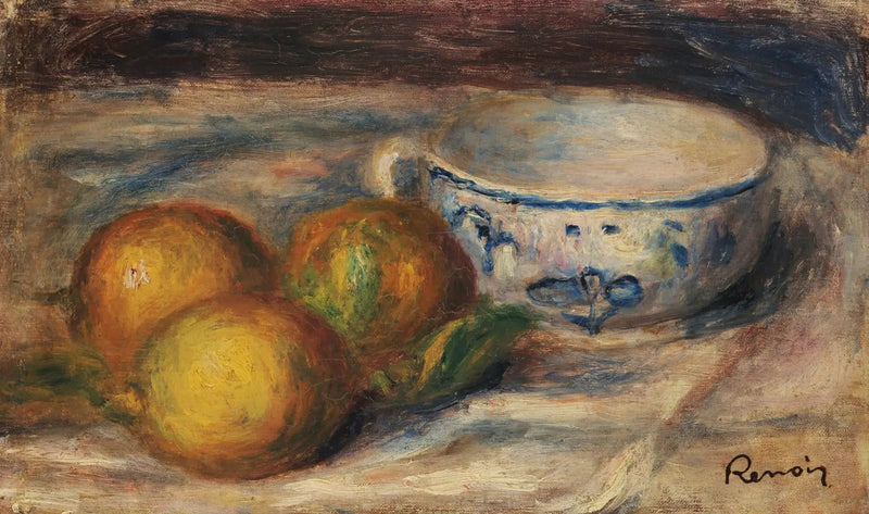 Stilleven met citroenen en een kopje - Pierre-Auguste Renoir